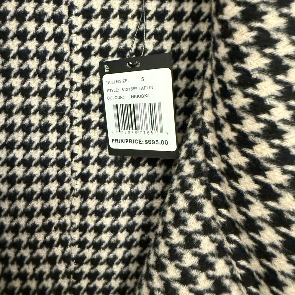 RUDSAK TAPLIN WOMEN'S WOOL COAT WITH LEATHER SLEEVES! Brandnew tag attached 695$ - Picture 7 of 10